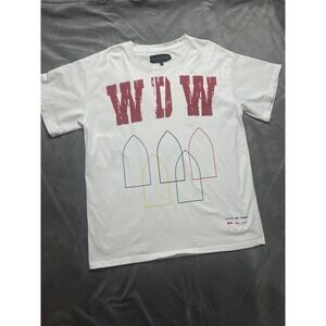 Rare Who Decides War Training Short Sleeve T-Shirt WDW Cloud Size S